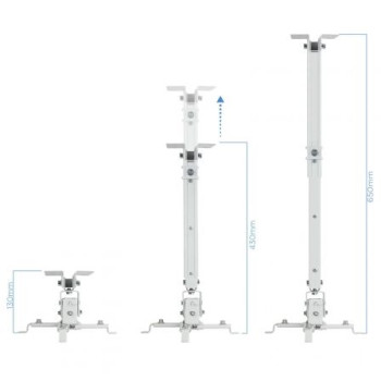 Soporte de Techo para Proyector TooQ PJ2012T-W/ Inclinable/ hasta 20kg Soporte de Techo para Proyector TooQ PJ2012T-W/ Inclinable/ hasta 20kg