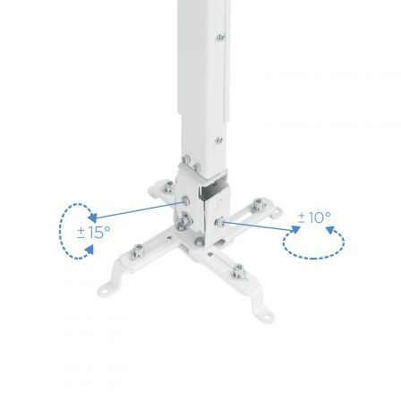 Soporte de Techo para Proyector TooQ PJ2012T-W/ Inclinable/ hasta 20kg Soporte de Techo para Proyector TooQ PJ2012T-W/ Inclinable/ hasta 20kg