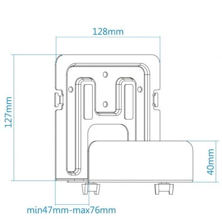 Soporte Universal TooQ TQMPM4776 para Router, MiniPC/ hasta 5kg Soporte Universal TooQ TQMPM4776 para Router, MiniPC/ hasta 5kg