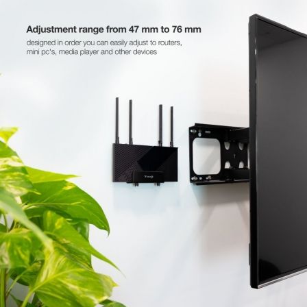 Soporte Universal TooQ TQMPM4776 para Router, MiniPC/ hasta 5kg Soporte Universal TooQ TQMPM4776 para Router, MiniPC/ hasta 5kg