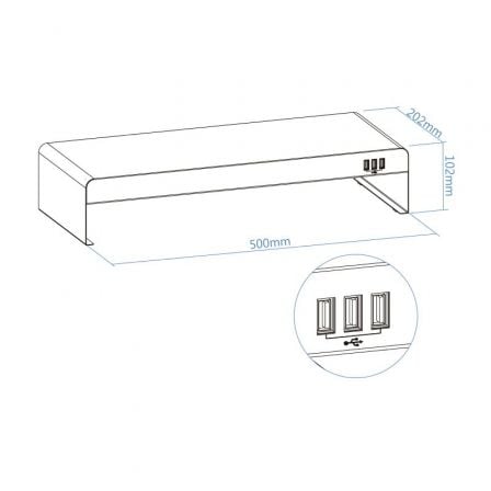 Soporte para Monitor TooQ TQMR0124/ hasta 20kg Soporte para Monitor TooQ TQMR0124/ hasta 20kg