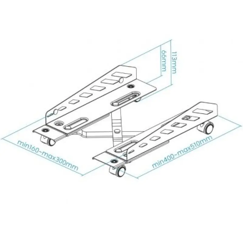 Soporte para PC TooQ UMCS0024-B/ hasta 25kg Soporte para PC TooQ UMCS0024-B/ hasta 25kg