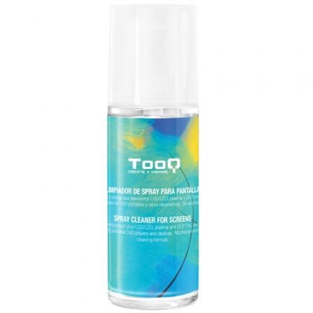 Kit Limpiador de Pantallas TooQ TQSC0016/ Spray 150ml + Paño Microfibra Kit Limpiador de Pantallas TooQ TQSC0016/ Spray 150ml + Paño Microfibra