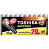 Pack de 20 Pilas AAA Toshiba High Power LR03/ 1.5V/ Alcalinas Pack de 20 Pilas AAA Toshiba High Power LR03/ 1.5V/ Alcalinas