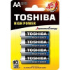 Pack de 4 Pilas AA Toshiba High Power LR6/ 1.5V/ Alcalinas Pack de 4 Pilas AA Toshiba High Power LR6/ 1.5V/ Alcalinas