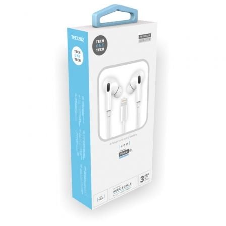 Expositor de Auriculares Tech One Tech earTECH TEC1203/ con Micrófono/ Lightning/ Incluye 10 Auriculares Blancos Expositor de Auriculares Tech One Tech earTECH TEC1203/ con Micrófono/ Lightning/ Incluye 10 Auriculares Blancos