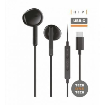 Auriculares Intrauditivos Tech One Tech earTECH TEC1302/ con Micrófono/ USB Tipo-C/ Negros Auriculares Intrauditivos Tech One Tech earTECH TEC1302/ con Micrófono/ USB Tipo-C/ Negros