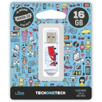 Pendrive 16GB Tech One Tech Camper VAN-VAN USB 2.0 Pendrive 16GB Tech One Tech Camper VAN-VAN USB 2.0
