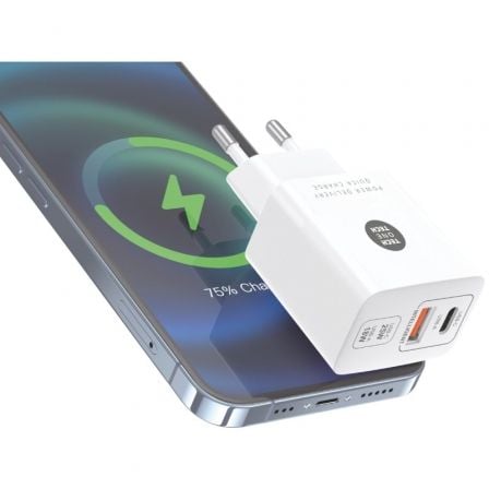 Cargador de Pared Tech One Tech TEC2267/ 1xUSB Tipo-C/ 1xUSB/ 3A/ Blanco Cargador de Pared Tech One Tech TEC2267/ 1xUSB Tipo-C/ 1xUSB/ 3A/ Blanco