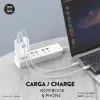 Cargador Gan de Pared Tech One Tech GaN PD TEC2273 / 1xUSB Tipo-C/ 1x USB/ 65W Cargador Gan de Pared Tech One Tech GaN PD TEC2273 / 1xUSB Tipo-C/ 1x USB/ 65W