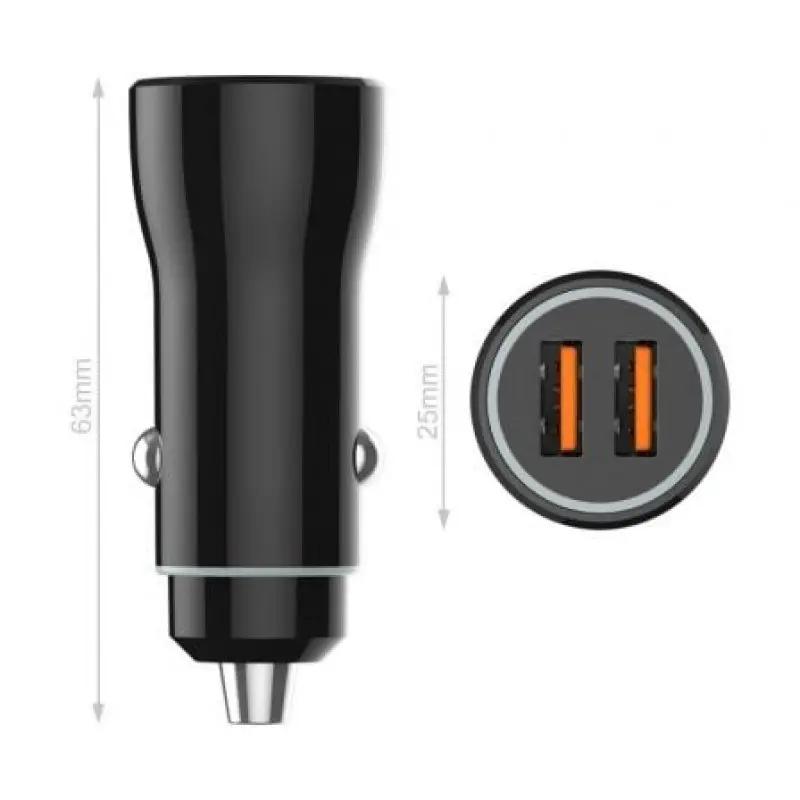 Cargador de Coche Tech One Tech TEC2802/ 2xUSB/ 2.4A Cargador de Coche Tech One Tech TEC2802/ 2xUSB/ 2.4A