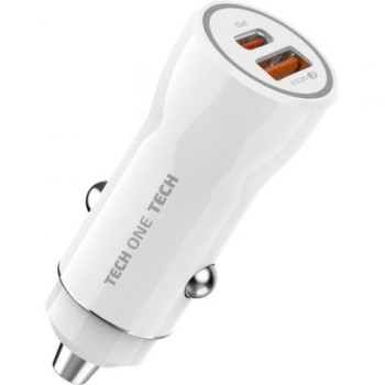 Cargador de Coche Tech One Tech TEC2813/ 1xUSB-Tipo C/ 1xUSB/ 38W Cargador de Coche Tech One Tech TEC2813/ 1xUSB-Tipo C/ 1xUSB/ 38W