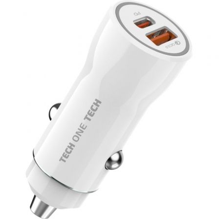 Cargador de Coche Tech One Tech TEC2813/ 1xUSB-Tipo C/ 1xUSB/ 38W Cargador de Coche Tech One Tech TEC2813/ 1xUSB-Tipo C/ 1xUSB/ 38W