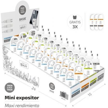 Expositor de Cargadores y Cables Tech One Tech Basik TEC2990/ Incluye 30 Cables / 10 Cargadores / Regalo 3 Cables USB Tipo-C Expositor de Cargadores y Cables Tech One Tech Basik TEC2990/ Incluye 30 Cables / 10 Cargadores / Regalo 3 Cables USB Tipo-C