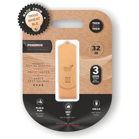 Pendrive 32GB Tech One Tech Ecotech USB 2.0 Pendrive 32GB Tech One Tech Ecotech USB 2.0
