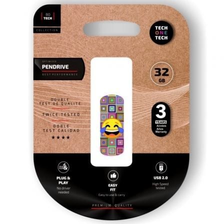 Pendrive 32GB Tech One Tech Emoji meparto USB 2.0 Pendrive 32GB Tech One Tech Emoji meparto USB 2.0