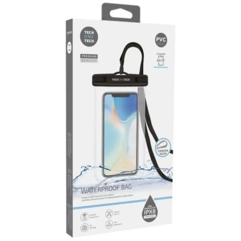 Funda Universal Impermeable para Smartphone Tech One Tech TEC2850/ Hasta 7' Funda Universal Impermeable para Smartphone Tech One Tech TEC2850/ Hasta 7'