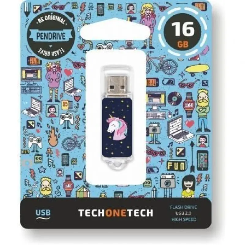 Pendrive 16GB Tech One Tech Unicornio Dream USB 2.0 Pendrive 16GB Tech One Tech Unicornio Dream USB 2.0