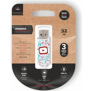 Pendrive 32GB Tech One Tech Video Dream USB 2.0 Pendrive 32GB Tech One Tech Video Dream USB 2.0