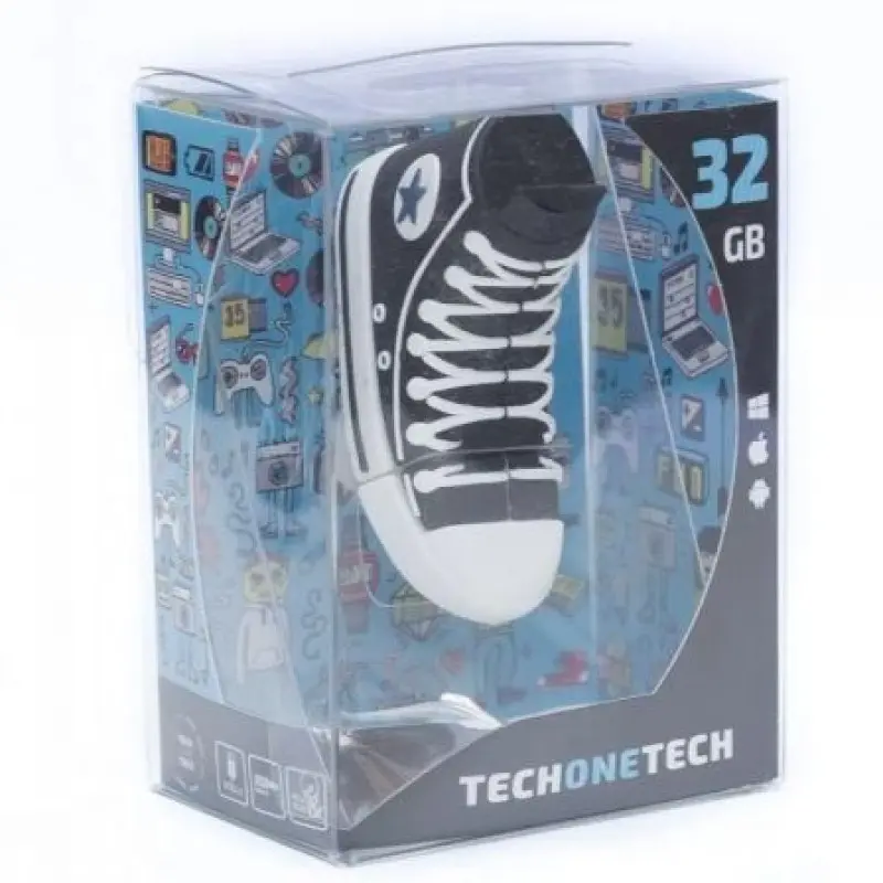 Pendrive 32GB Tech One Tech Zapatilla Reverse USB 2.0 Pendrive 32GB Tech One Tech Zapatilla Reverse USB 2.0