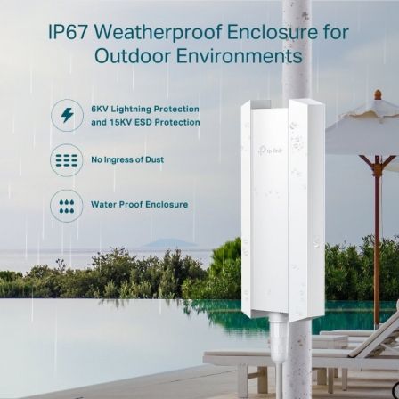 Punto de Acceso Inalámbrico TP-Link Omada EAP610-OUTDOOR/ WiFi 6/ PoE/ 1800Mbps/ 2.4GHz 5GHz/ Antenas de 5dBi/ WiFi 802.11ax/ac/a/n/b/g Punto de Acceso Inalámbrico TP-Link Omada EAP610-OUTDOOR/ WiFi 6/ PoE/ 1800Mbps/ 2.4GHz 5GHz/ Antenas de 5dBi/ WiFi 802.11ax/ac/a/n/b/g