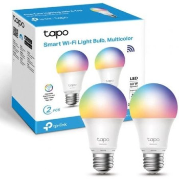 Bombilla Inteligente TP-Link Tapo L530E/ Casquillo E27 / 8.7W/ 806 Lúmenes/ 2500 - 6500K/ Pack 2 Bombilla Inteligente TP-Link Tapo L530E/ Casquillo E27 / 8.7W/ 806 Lúmenes/ 2500 - 6500K/ Pack 2
