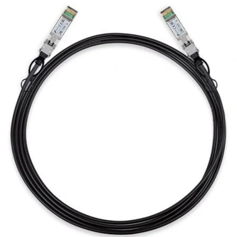 Cable Direct Attach SFP+ TP-Link TL-SM5220-3M/ 3m/ Negro Cable Direct Attach SFP+ TP-Link TL-SM5220-3M/ 3m/ Negro