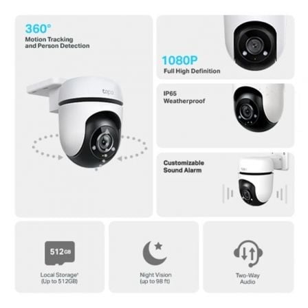 Cámaras de Videovigilancia TP-Link Tapo C500/ Visión Nocturna/ Control desde APP Cámaras de Videovigilancia TP-Link Tapo C500/ Visión Nocturna/ Control desde APP