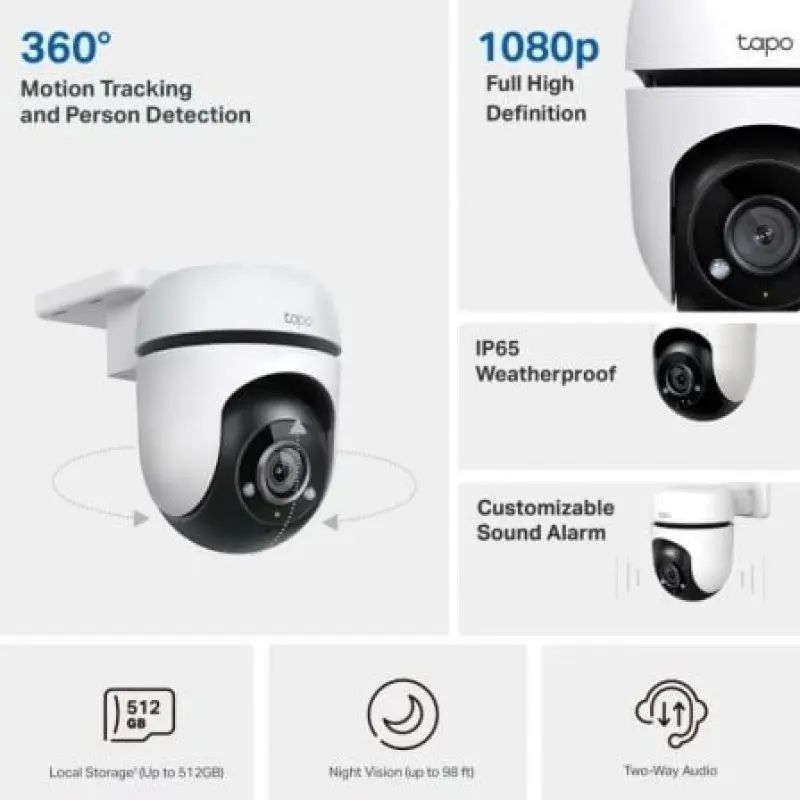 Cámara de Videovigilancia TP-Link Tapo TC40/ Visión Nocturna/ Control desde APP Cámara de Videovigilancia TP-Link Tapo TC40/ Visión Nocturna/ Control desde APP
