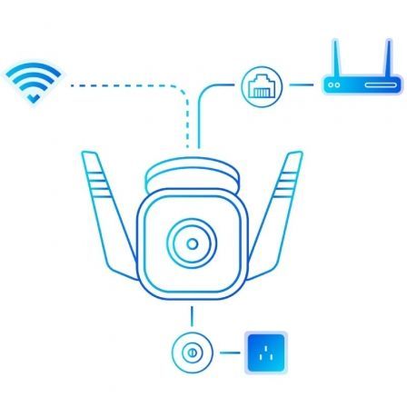 Cámara de Videovigilancia TP-Link Tapo TC65/ Visión Nocturna/ Control desde APP Cámara de Videovigilancia TP-Link Tapo TC65/ Visión Nocturna/ Control desde APP