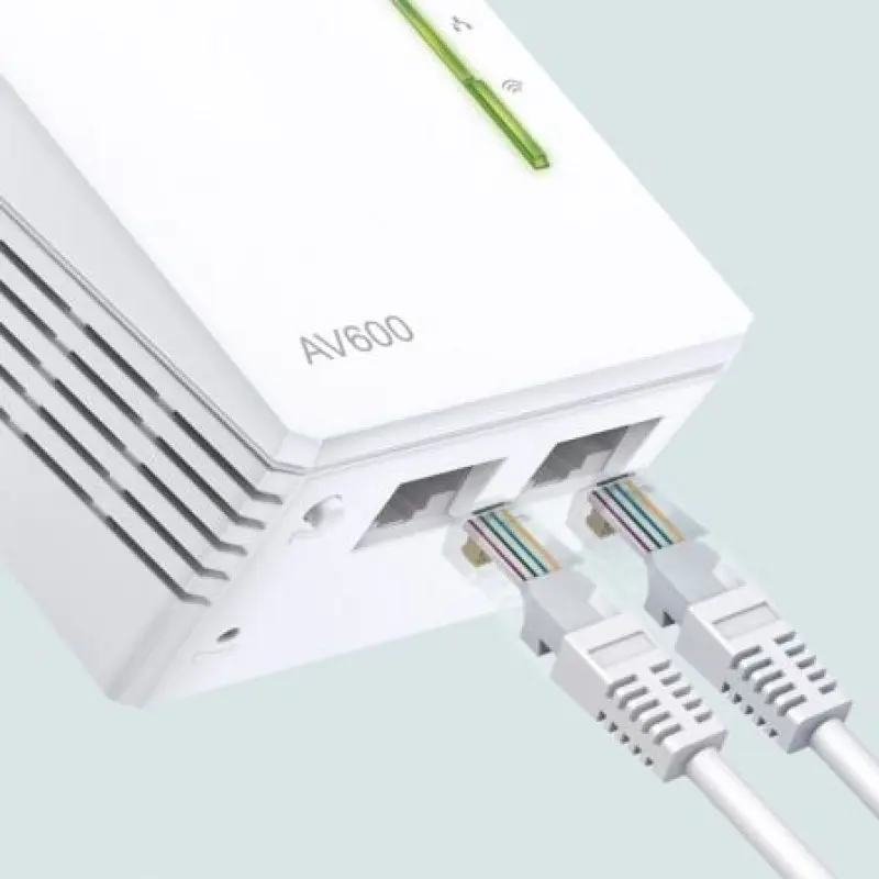 Adaptador Powerline TP-Link WPA4221KIT 600Mbps/ Alcance 300m/ Pack de 2 Adaptador Powerline TP-Link WPA4221KIT 600Mbps/ Alcance 300m/ Pack de 2