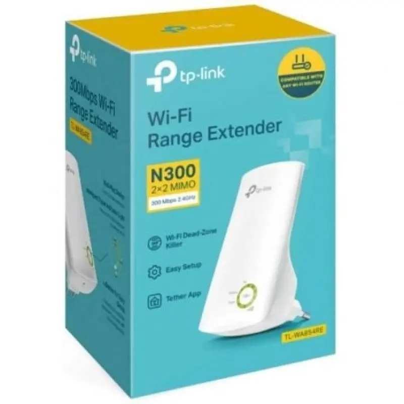 Repetidor Inalámbrico TP-Link TL-WA854RE 300Mbps/ 2 Antenas Internas Repetidor Inalámbrico TP-Link TL-WA854RE 300Mbps/ 2 Antenas Internas