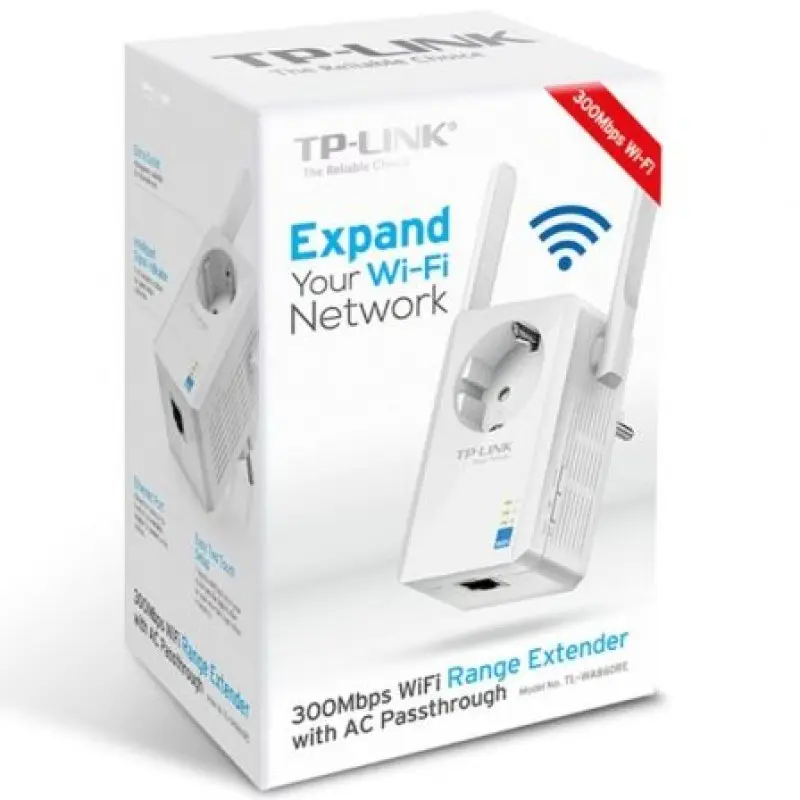 Repetidor Inalámbrico TP-Link TL-WA860RE 300Mbps/ 2 Antenas Repetidor Inalámbrico TP-Link TL-WA860RE 300Mbps/ 2 Antenas