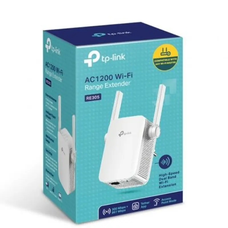 Repetidor Inalámbrico TP-Link RE305 1200Mbps/ 2 Antenas Repetidor Inalámbrico TP-Link RE305 1200Mbps/ 2 Antenas