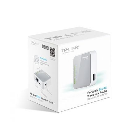 Router Inalámbrico 3G TP-Link TL-MR3020 150Mbps/ 2.4GHz/ 1 Antena/ WiFi 802.11n/g/b Router Inalámbrico 3G TP-Link TL-MR3020 150Mbps/ 2.4GHz/ 1 Antena/ WiFi 802.11n/g/b