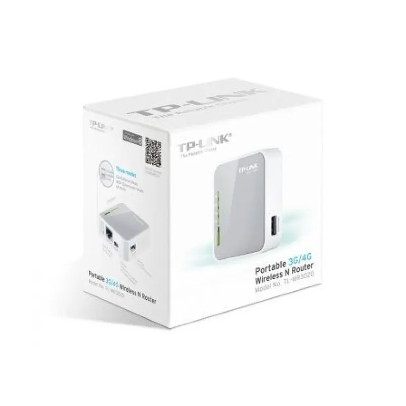 Router Inalámbrico 3G TP-Link TL-MR3020 150Mbps/ 2.4GHz/ 1 Antena/ WiFi 802.11n/g/b Router Inalámbrico 3G TP-Link TL-MR3020 150Mbps/ 2.4GHz/ 1 Antena/ WiFi 802.11n/g/b