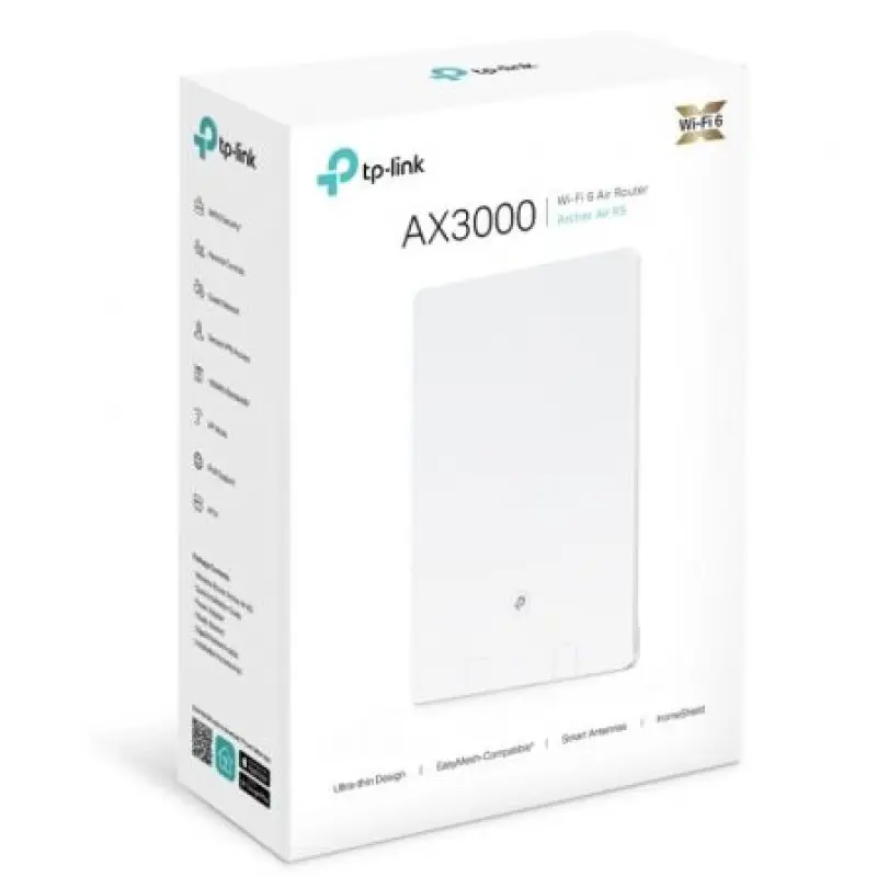 Router Inalámbrico TP-Link Archer Air R5/ WiFi 6/ 3000 Mbps/ 2.4GHz 5GHz/ 4 Antenas/ WiFi 802.11ax/ac/n/a/ - n/b/g Router Inalámbrico TP-Link Archer Air R5/ WiFi 6/ 3000 Mbps/ 2.4GHz 5GHz/ 4 Antenas/ WiFi 802.11ax/ac/n/a/ - n/b/g