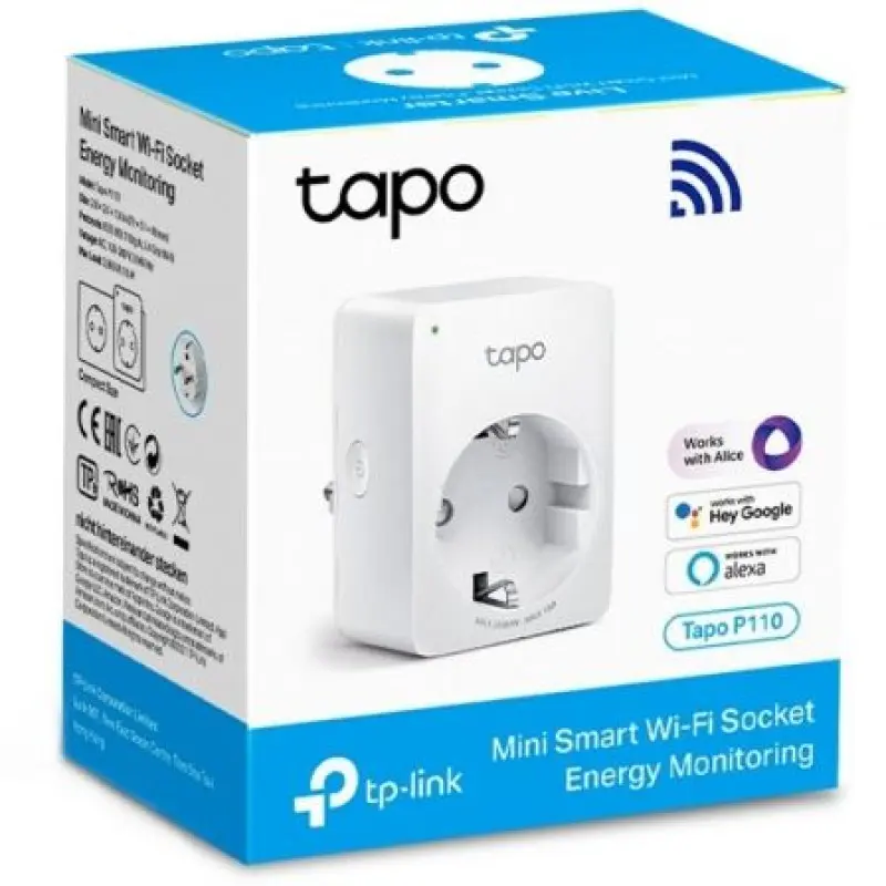 Enchufe WiFi Inteligente TP-Link Tapo P110 Enchufe WiFi Inteligente TP-Link Tapo P110