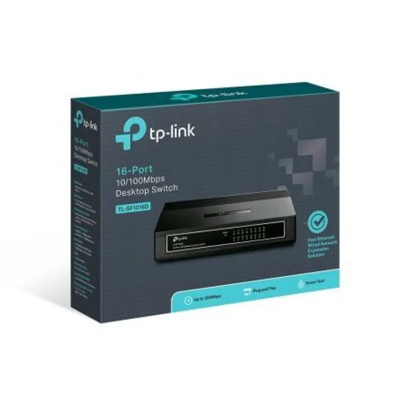 Switch TP-Link 16P 16 Puertos/ RJ-45 10/100 Switch TP-Link 16P 16 Puertos/ RJ-45 10/100