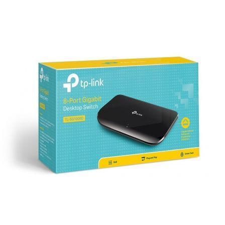 Switch TP-Link 8P GIGA 8 Puertos/ RJ-45 10/100/1000 Switch TP-Link 8P GIGA 8 Puertos/ RJ-45 10/100/1000