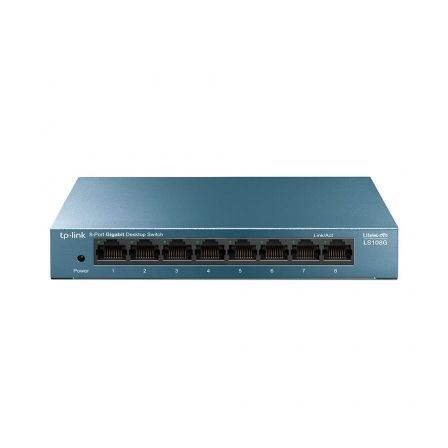 Switch TP-Link LS108G 8 Puertos/ RJ-45 10/100/1000 Switch TP-Link LS108G 8 Puertos/ RJ-45 10/100/1000