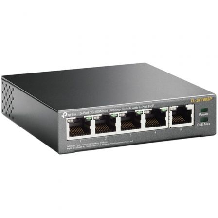 Switch TP-Link TL-SF1005P 5 Puertos/ RJ-45 10/100 PoE Switch TP-Link TL-SF1005P 5 Puertos/ RJ-45 10/100 PoE