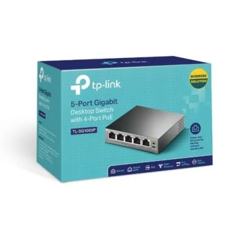 Switch TP-Link TL-SF1005P 5 Puertos/ RJ-45 10/100 PoE Switch TP-Link TL-SF1005P 5 Puertos/ RJ-45 10/100 PoE