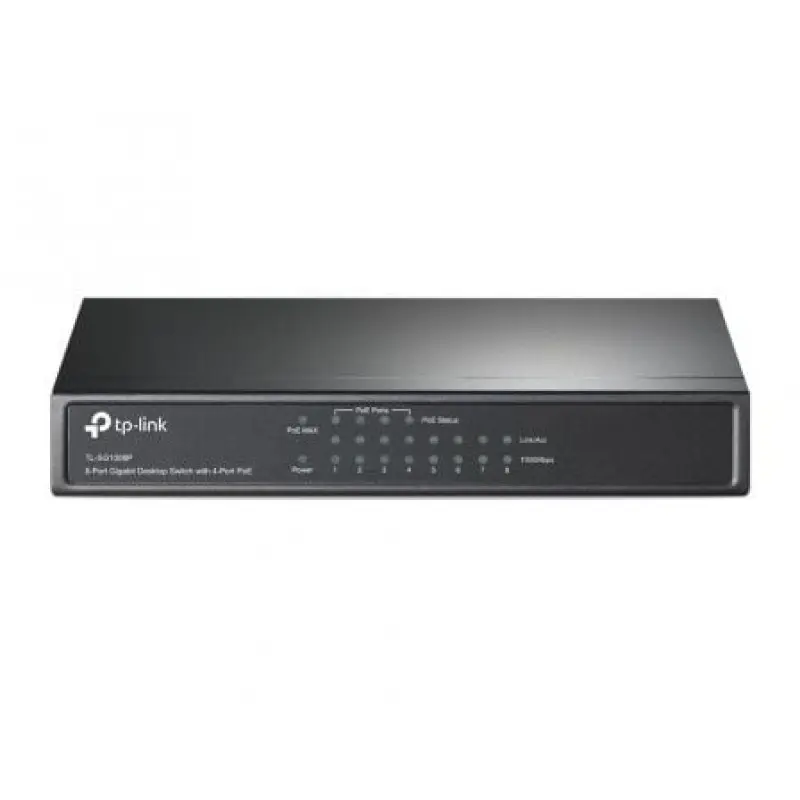 Switch TP-Link TL-SG1008P 8 Puertos/ RJ-45 10/100/1000 PoE Switch TP-Link TL-SG1008P 8 Puertos/ RJ-45 10/100/1000 PoE