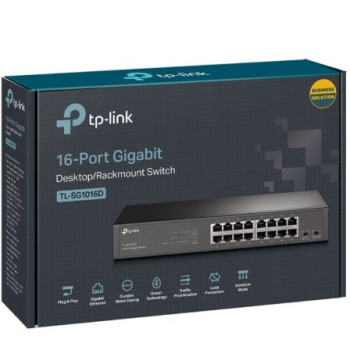 Switch TP-Link TL-SG1016DE/ 16 Puertos/ RJ45 10/100/1000 Switch TP-Link TL-SG1016DE/ 16 Puertos/ RJ45 10/100/1000