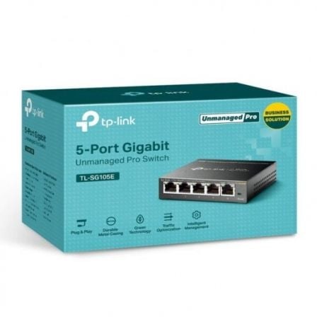 Switch TP-Link Easy Smart TL-SG105E 5 Puertos/ RJ-45 10/100/1000 Switch TP-Link Easy Smart TL-SG105E 5 Puertos/ RJ-45 10/100/1000