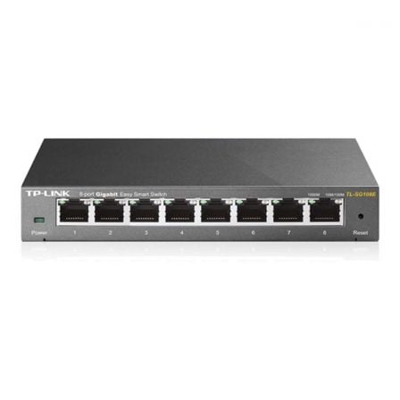 Switch TP-Link Easy Smart TL-SG108E 8 Puertos/ RJ-45 10/100/1000 Switch TP-Link Easy Smart TL-SG108E 8 Puertos/ RJ-45 10/100/1000