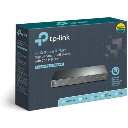 Switch TP-Link Smart Gigabit TL-SG2210P 10 Puertos/ RJ-45 10/100/1000 PoE/ SFP Switch TP-Link Smart Gigabit TL-SG2210P 10 Puertos/ RJ-45 10/100/1000 PoE/ SFP