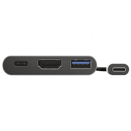 Conversor Trust Dalyx 3 IN 1/ USB Tipo-C Macho - HDMI Hembra/ USB/ USB Tipo-C PD/ 10cm/ Gris Conversor Trust Dalyx 3 IN 1/ USB Tipo-C Macho - HDMI Hembra/ USB/ USB Tipo-C PD/ 10cm/ Gris