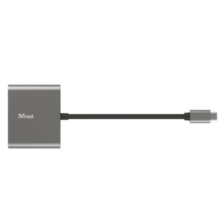 Conversor Trust Dalyx 3 IN 1/ USB Tipo-C Macho - HDMI Hembra/ USB/ USB Tipo-C PD/ 10cm/ Gris Conversor Trust Dalyx 3 IN 1/ USB Tipo-C Macho - HDMI Hembra/ USB/ USB Tipo-C PD/ 10cm/ Gris